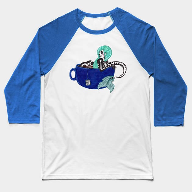 Boo-tea Baseball T-Shirt by nannonthehermit